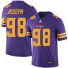 Nike Minnesota Vikings #98 Linval Joseph Purple Stitched NFL Limited Rush Jersey