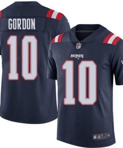 Nike New England Patriots #10 Josh Gordon Navy Blue Stitched NFL Limited Rush Jersey