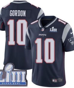 Nike New England Patriots #10 Josh Gordon Navy Blue Team Color Super Bowl LIII Bound Stitched NFL Vapor Untouchable Limited Jersey