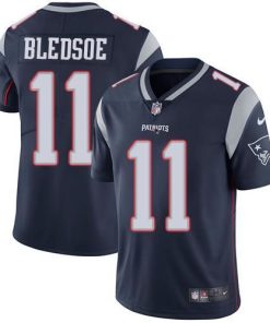 Nike New England Patriots #11 Drew Bledsoe Navy Blue Team Color Stitched NFL Vapor Untouchable Limited Jersey