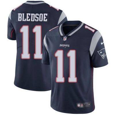 Nike New England Patriots #11 Drew Bledsoe Navy Blue Team Color Stitched NFL Vapor Untouchable Limited Jersey