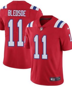 Nike New England Patriots #11 Drew Bledsoe Red Alternate Stitched NFL Vapor Untouchable Limited Jersey