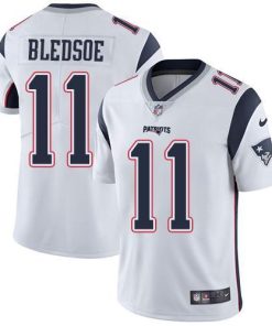 Nike New England Patriots #11 Drew Bledsoe White Stitched NFL Vapor Untouchable Limited Jersey