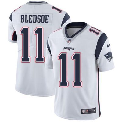 Nike New England Patriots #11 Drew Bledsoe White Stitched NFL Vapor Untouchable Limited Jersey