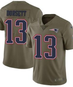 Nike New England Patriots #13 Phillip Dorsett Olive Stitched NFL Limited 2017 Salute To Service Jersey
