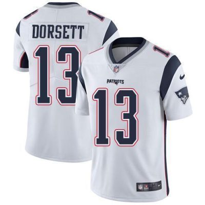 Nike New England Patriots #13 Phillip Dorsett White Stitched NFL Vapor Untouchable Limited Jersey