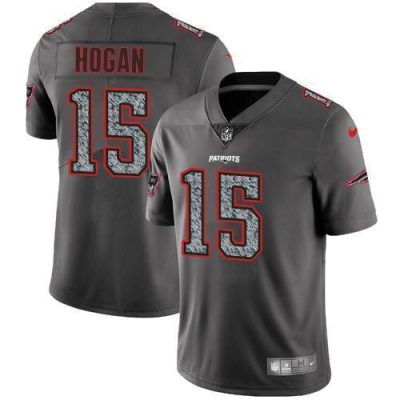 Nike New England Patriots #15 Chris Hogan Gray Static Stitched NFL Vapor Untouchable Limited Jersey