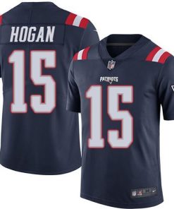 Nike New England Patriots #15 Chris Hogan Navy Blue Stitched NFL Limited Rush Jersey