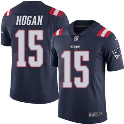 Nike New England Patriots #15 Chris Hogan Navy Blue Stitched NFL Limited Rush Jersey