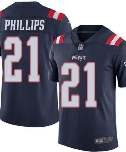 Nike New England Patriots #21 Adrian Phillips Navy Blue Stitched NFL Limited Rush Jersey