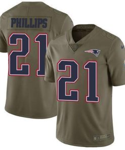 Nike New England Patriots #21 Adrian Phillips Olive Stitched NFL Limited 2017 Salute To Service Jersey