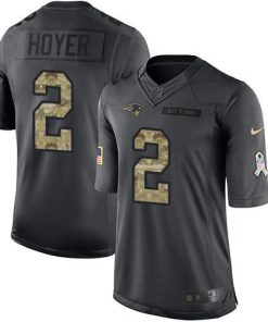 Nike New England Patriots #2 Brian Hoyer Black Stitched NFL Limited 2016 Salute to Service Jersey