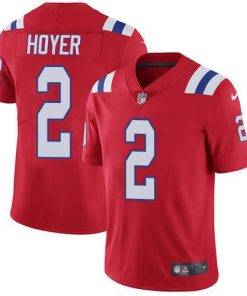 Nike New England Patriots #2 Brian Hoyer Red Alternate Stitched NFL Vapor Untouchable Limited Jersey