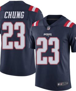Nike New England Patriots #23 Patrick Chung Navy Blue Stitched NFL Limited Rush Jersey