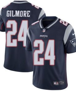 Nike New England Patriots #24 Stephon Gilmore Navy Blue Team Color Stitched NFL Vapor Untouchable Limited Jersey