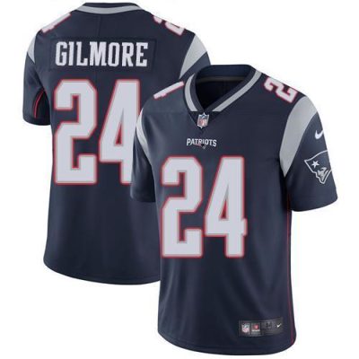 Nike New England Patriots #24 Stephon Gilmore Navy Blue Team Color Stitched NFL Vapor Untouchable Limited Jersey