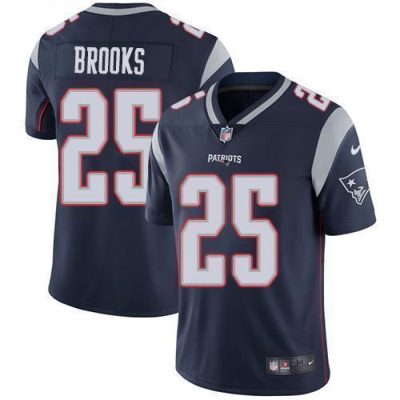 Nike New England Patriots #25 Terrence Brooks Navy Blue Team Color Stitched NFL Vapor Untouchable Limited Jersey