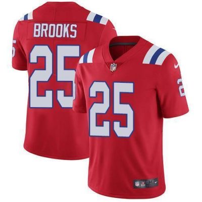 Nike New England Patriots #25 Terrence Brooks Red Alternate Stitched NFL Vapor Untouchable Limited Jersey