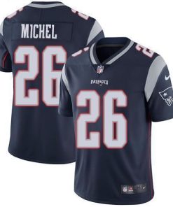 Nike New England Patriots #26 Sony Michel Navy Blue Team Color Stitched NFL Vapor Untouchable Limited Jersey