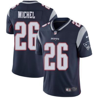 Nike New England Patriots #26 Sony Michel Navy Blue Team Color Stitched NFL Vapor Untouchable Limited Jersey