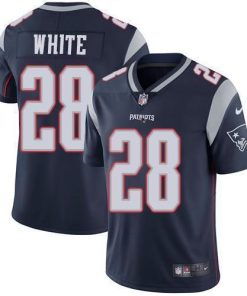 Nike New England Patriots #28 James White Navy Blue Team Color Stitched NFL Vapor Untouchable Limited Jersey