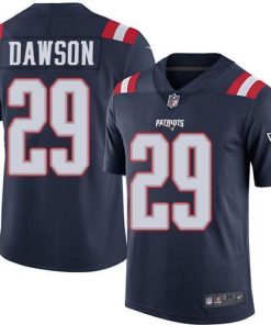 Nike New England Patriots #29 Duke Dawson Navy Blue Stitched NFL Limited Rush Jersey