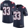 Nike New England Patriots #33 Jeremy Hill Navy Blue Stitched NFL Limited Rush Jersey