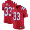 Nike New England Patriots #33 Jeremy Hill Red Alternate Stitched NFL Vapor Untouchable Limited Jersey