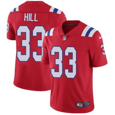 Nike New England Patriots #33 Jeremy Hill Red Alternate Stitched NFL Vapor Untouchable Limited Jersey