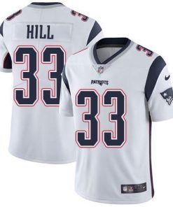Nike New England Patriots #33 Jeremy Hill White Stitched NFL Vapor Untouchable Limited Jersey