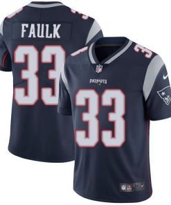 Nike New England Patriots #33 Kevin Faulk Navy Blue Team Color Stitched NFL Vapor Untouchable Limited Jersey