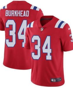 Nike New England Patriots #34 Rex Burkhead Red Alternate Stitched NFL Vapor Untouchable Limited Jersey