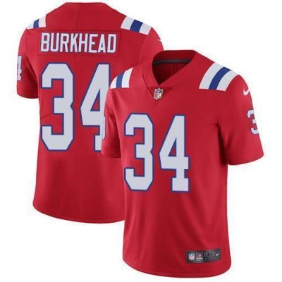 Nike New England Patriots #34 Rex Burkhead Red Alternate Stitched NFL Vapor Untouchable Limited Jersey