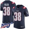 Nike New England Patriots #38 Brandon Bolden Navy Blue Stitched NFL Limited Rush 100th Season Jersey