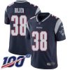 Nike New England Patriots #38 Brandon Bolden Navy Blue Team Color Stitched NFL 100th Season Vapor Limited Jersey