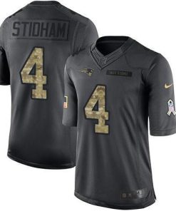Nike New England Patriots #4 Jarrett Stidham Black Stitched NFL Limited 2016 Salute To Service Jersey