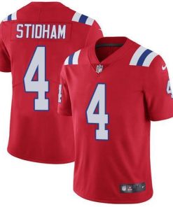 Nike New England Patriots #4 Jarrett Stidham Red Alternate Stitched NFL Vapor Untouchable Limited Jersey