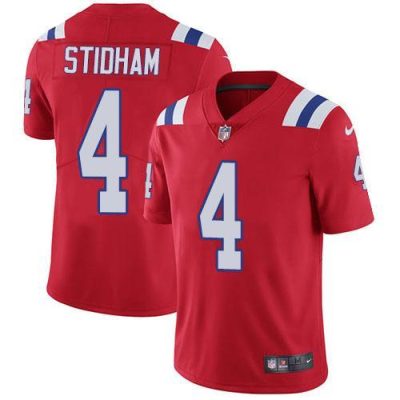 Nike New England Patriots #4 Jarrett Stidham Red Alternate Stitched NFL Vapor Untouchable Limited Jersey