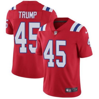 Nike New England Patriots #45 Donald Trump Red Alternate Stitched NFL Vapor Untouchable Limited Jersey