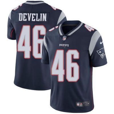 Nike New England Patriots #46 James Develin Navy Blue Team Color Stitched NFL Vapor Untouchable Limited Jersey