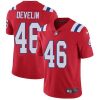 Nike New England Patriots #46 James Develin Red Alternate Stitched NFL Vapor Untouchable Limited Jersey