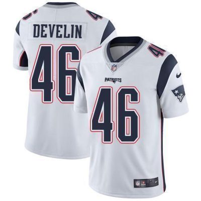 Nike New England Patriots #46 James Develin White Stitched NFL Vapor Untouchable Limited Jersey