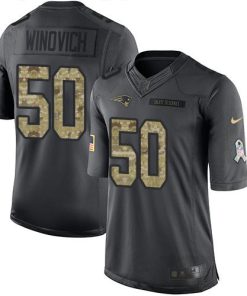 Nike New England Patriots #50 Chase Winovich Black Stitched NFL Limited 2016 Salute To Service Jersey