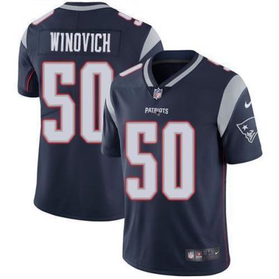 Nike New England Patriots #50 Chase Winovich Navy Blue Team Color Stitched NFL Vapor Untouchable Limited Jersey