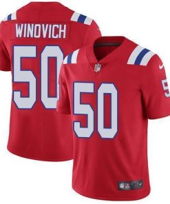 Nike New England Patriots #50 Chase Winovich Red Alternate Stitched NFL Vapor Untouchable Limited Jersey