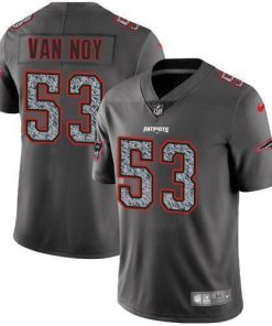 Nike New England Patriots #53 Kyle Van Noy Gray Static Stitched NFL Vapor Untouchable Limited Jersey
