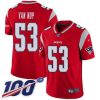Nike New England Patriots #53 Kyle Van Noy Red Stitched NFL Limited Inverted Legend 100th Season Jersey