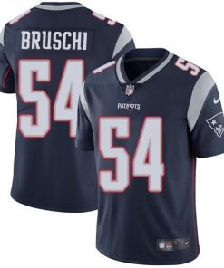 Nike New England Patriots #54 Tedy Bruschi Navy Blue Team Color Stitched NFL Vapor Untouchable Limited Jersey