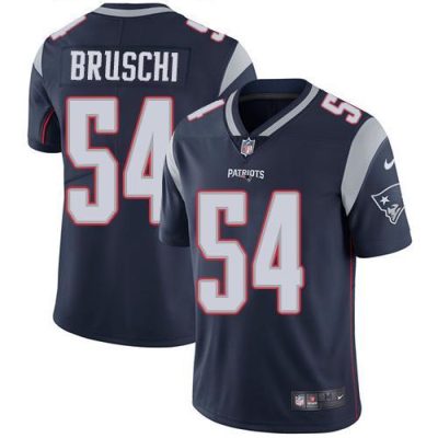 Nike New England Patriots #54 Tedy Bruschi Navy Blue Team Color Stitched NFL Vapor Untouchable Limited Jersey