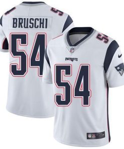 Nike New England Patriots #54 Tedy Bruschi White Stitched NFL Vapor Untouchable Limited Jersey